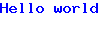 Вывод примера: Изображение с отрисовкой текста функцией imagestring()